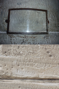 Lord Byrons Autogramm auf Schloss Chillon