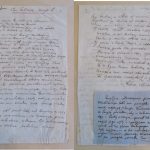 Manuskript von 40 Versen von Mickiewicz Pan Tadeusz