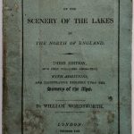 Una copia della Guide to the Lakes di Wordsworth, 1822